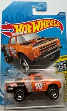 2019 Hot Wheels HW SPEED GRAPHICS 6/10 '87 Dodge D100 128/250 (Orange)