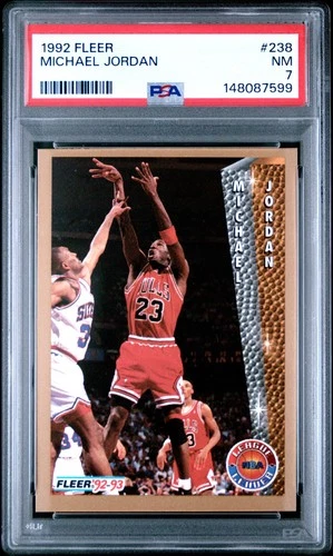 1992 FLEER #238 MICHAEL JORDAN PSA 7