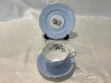 VINTAGE ROYAL ALBERT PASTEL BLUE FINE BONE CHINA TRIO