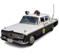 Ichiko Toyopet Crown Deluxe Police Car Tin Plate Toy Friction 1960s Showa Japan