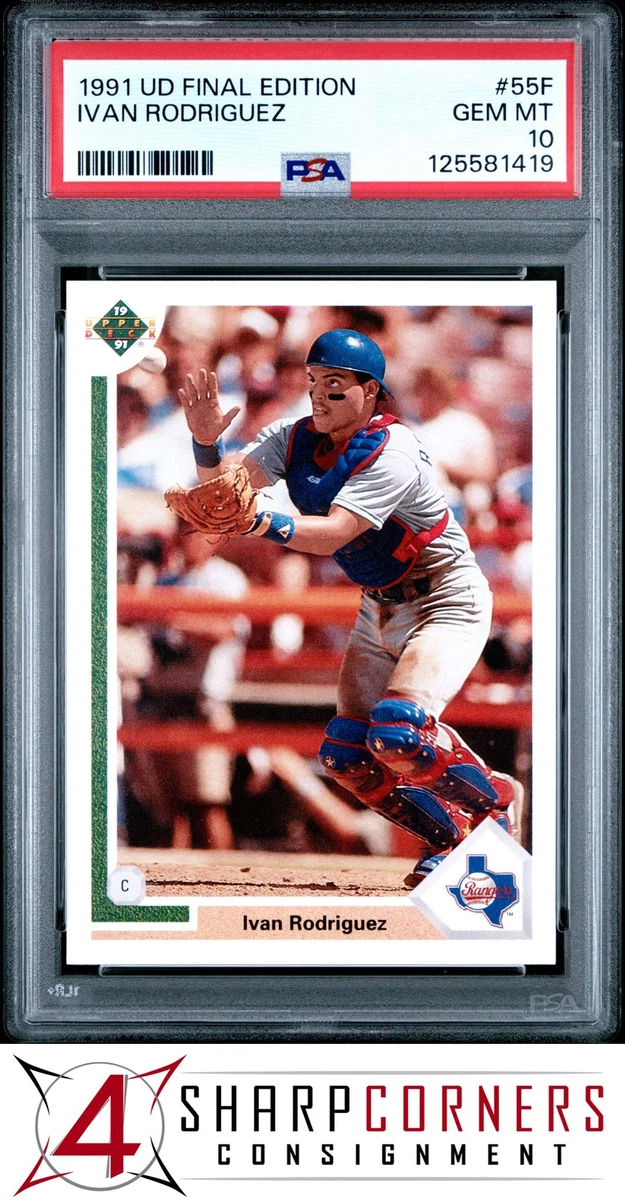 Ivan Rodriguez 10 Graded Baseball Sports Trading Cards