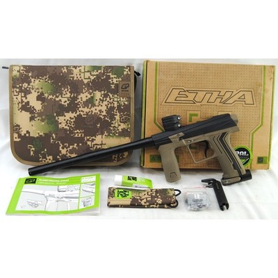 Used Planet Eclipse ETHA 2 Black/Earth Electronic Paintball Marker Speedball Gun
