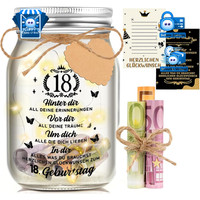 Led Flaschenlicht Geldgeschenke Geburtstag 18 Geschenkideen 12,8X8Cm MäDchen