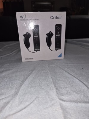 Crifeir Wu Motion Plus Nunchuck Wii Remote Controller Two Pack