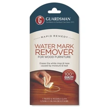 Guardsman Reusable Water Mark Remover Cloth | Wood Cleaner for White Rings &