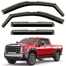 Rain Guards for Chevy Silverado/GMC Sierra 2500HD 3500HD Crew Cab 2020-2026 ...