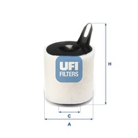 UFI Luftfilter 27.594.00 Filtereinsatz FüR E90 E92 E81 E91 BMW E87 1Er 3Er 116