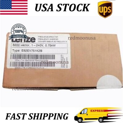 US Free TAX LENZE NEW E82EV751K2B E82EV751_2B Inverter 8200 Vector E82EV7512B