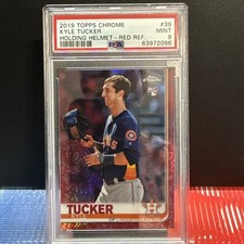 PSA 9 KYLE TUCKER 2019 TOPPS CHROME RC RED REFRACTOR #ED /5 ASTROS SUPERSTAR HOT