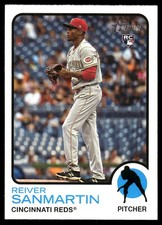 Reiver Sanmartin 2022 Topps Heritage #652 Reds MLB READ FREE SHIP AutographDen