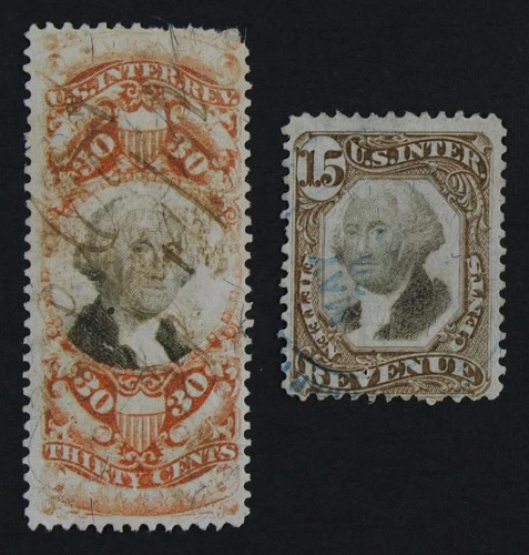 CKStamps: US Stamps Collection Scott#R139 R140 Used Thin