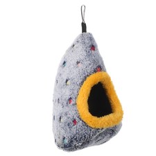 Plush Bird Nest For Small Birds - Soft Hanging Hut For Parakeets Cockatiels