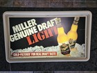 Miller Genuine Draft Light Beer Lighted Sign Breweriana Dec 14 1987 Milwaukee — photo 1