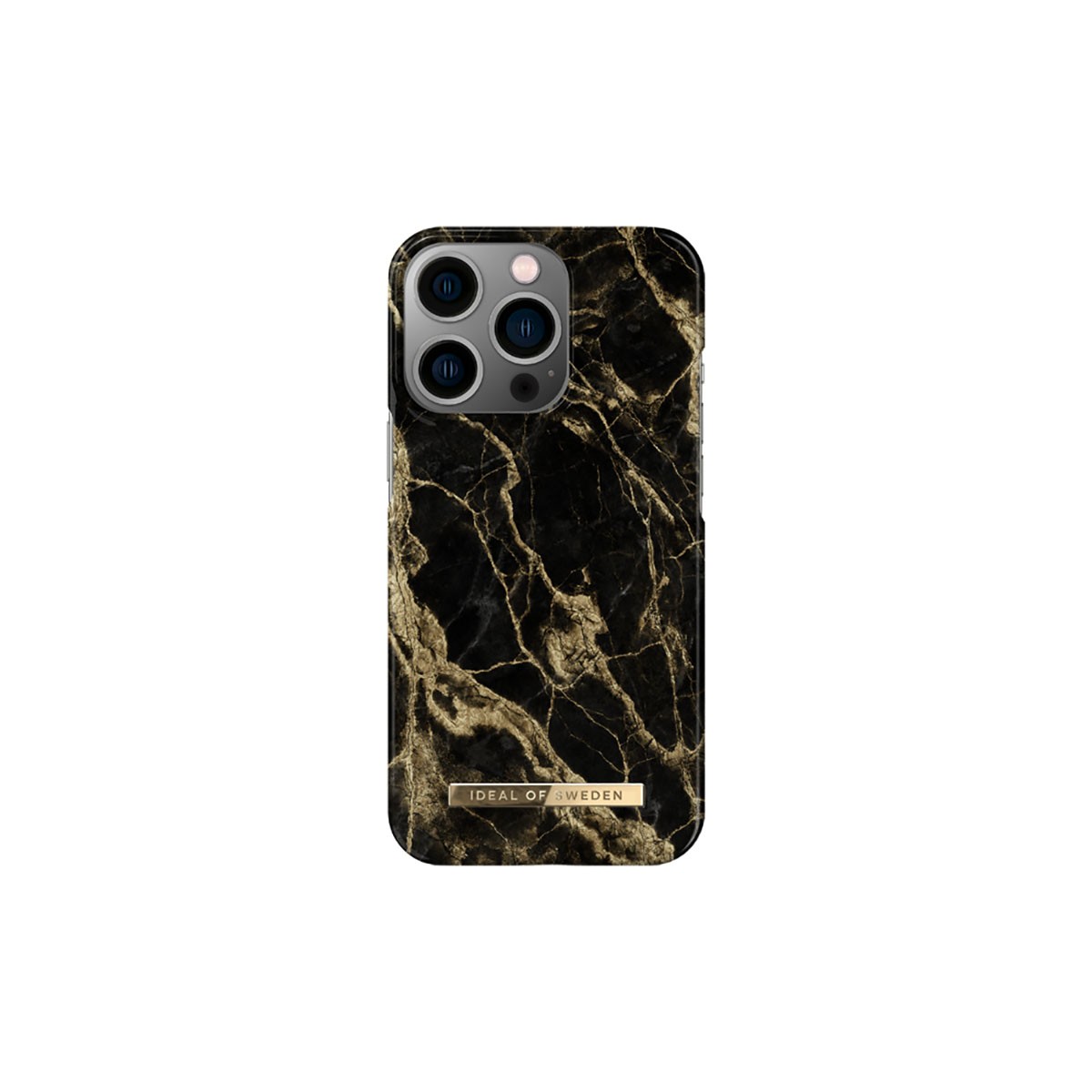 Coque iPhone 13 Pro Golden Smoke Marble - Protection MagSafe chic marbre doré