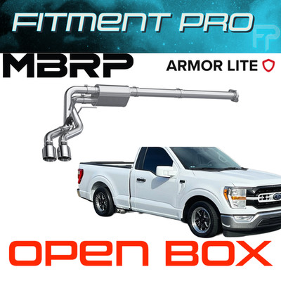 MBRP S5217AL Armor Lite Cat-Back Exhaust For 2021-2026 Ford F-150 2.7L|3.5L|5.0L