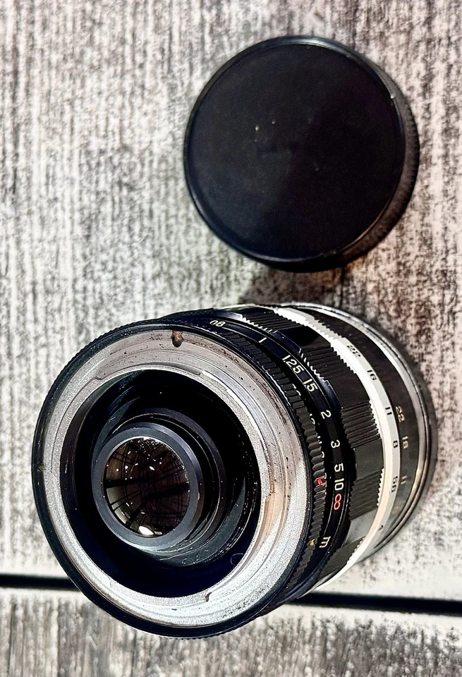 Buen Estado Sankyo Kohki W-Komura 35Mm F2.5 Con Tapa Lente Trasera Foto 3 de 4