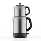 Schäfer Teekocher Edelstahl 1,7L 2200W Silber