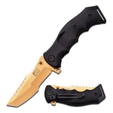 9.00" MTech USA Spring Assisted Knife w/G10 Handle and Pocket Clip-Tanto Blade