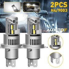 AUXITO Pair H4 Headlight Globe Light LED 6500K High Low Beam Bulbs Kits Xenon UK