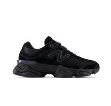 New Balance 9060 Triple Black Suede for Men/women