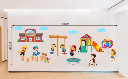 Kids Playing Activities Wall Tile Fridge Sticker Home Art Decor Decal Mural Room - Picture 4 of 4