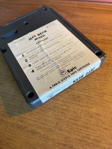 JEFF BECK WIRED VINTAGE RARE 8 TRACK TAPE TESTED LATE NITE SCHNÄPPCHEN! - Bild 2 von 2