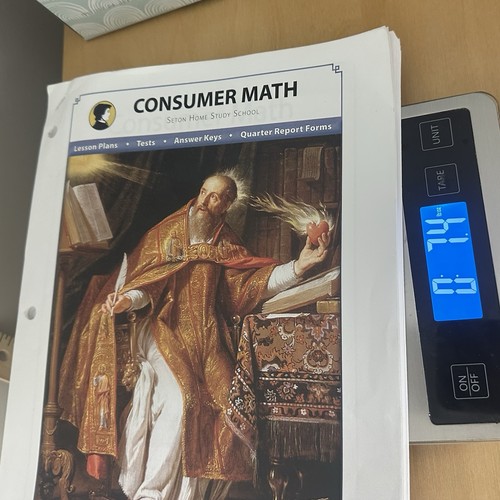 Seton Home Study Consumer Math Manual - Picture 5 of 5