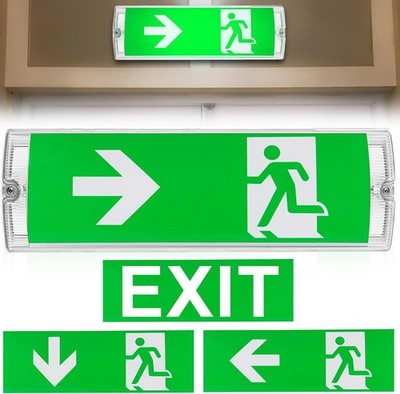 LED Notleuchte Fluchtwegleuchte Notbeleuchtung Notausgang Exit Notlicht Akku DHL