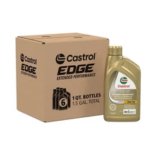 Castrol Edge Full Synthetic Motor Oil 5W30 Quart Pack Of 6 Extended Performance