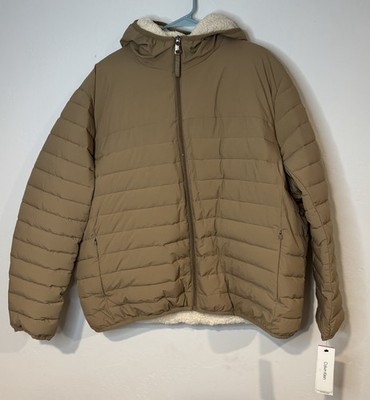 Calvin Klein Infinite Stretch Sorona  Aura Puffer Jacket XXLarge Tan