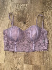 cropped lavender padded corset top