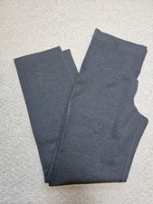 Quince Charcoal Gray Ultra Stretch Ponte Straight Leg Pants XL Tall High Rise