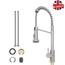 Kitchen Sink Faucet Stainless steel Swivel Single Handle Pull Down Sprayer Mixer