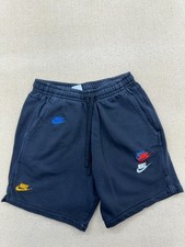 Nike Tech Fleece Activewear Shorts XS Navy Drawstring