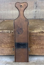 Vintage Wooden Slaw Board Kraut Cutter with Heart Top Lititz Pa