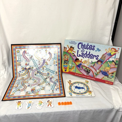 Chutes and Ladders Board Game Vintage 1999 Milton Bradley Family Fun