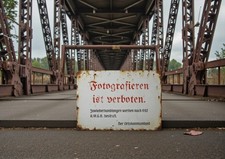 Fotografieren ist verboten! Spionage 2. Weltkrieg Metallschild Schild