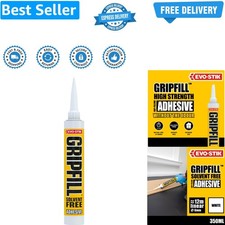 GRIPFILL Solvent Free Adhesive White - Gap Filling - Multi-Purpose - High Str...