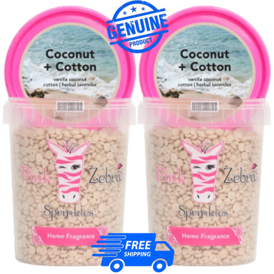 Pink Zebra X2 Coconut + Cotton Carton Sprinkles  16oz EXP:1/2027 NEW & SEALED