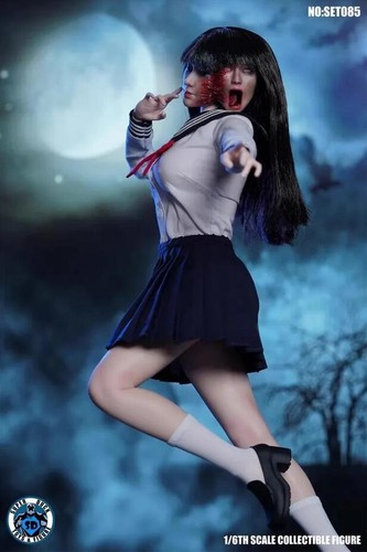 SUPER DUCK SET085 1/6 Horror Niña Cabeza Uniforme Escolar Figura 12"" Femenino Conjunto Completo - Imagen 6 de 11