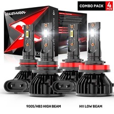 For Chevy Suburban Tahoe 2007-2014 4x Led Headlight Bulbs Kit 6000k Hilo Beam