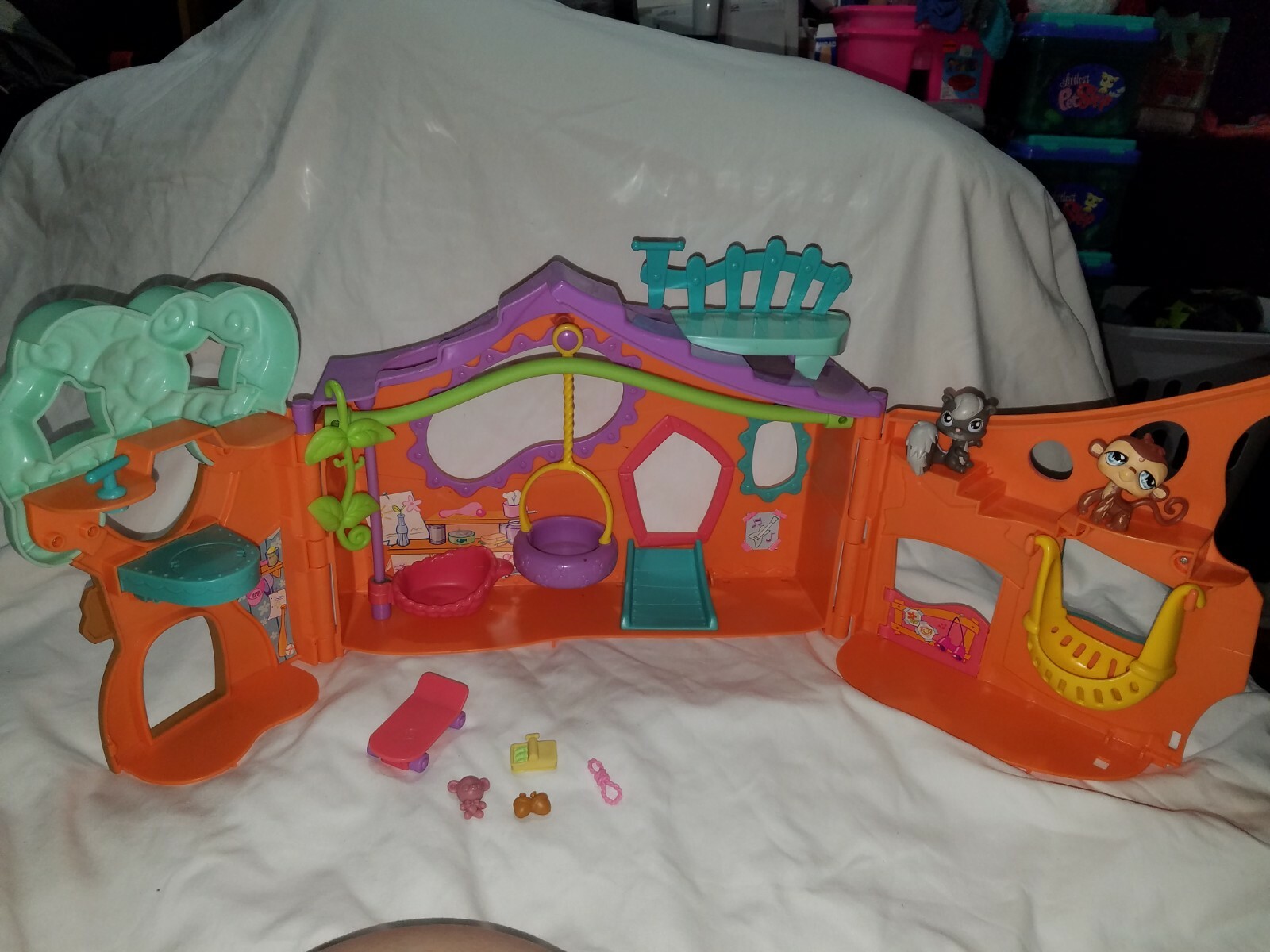 LITTLEST PET SHOP CLUBHOUSE PLAYSETALMOST COMPLETE eBay