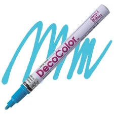 DecoColor, Paint Marker, Light Blue, Fine Point, Opaque Marker, Permanent, Gloss