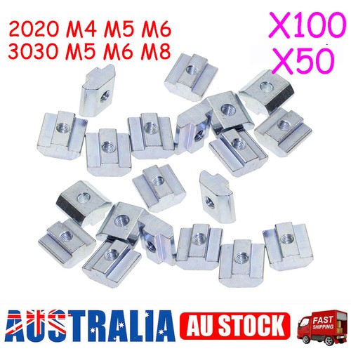 M3/M4/M5/M6/M8 Drop in Tee T-nuts Square Tee Sliding Nut T Slot Nuts for Profile - Picture 7 of 14