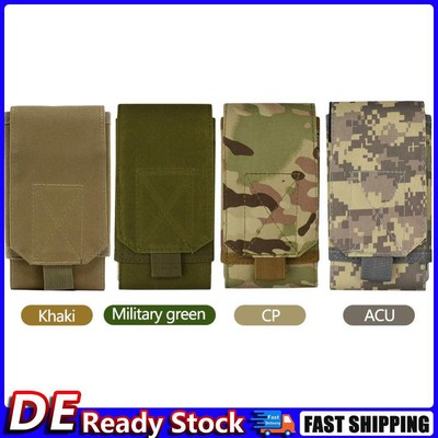 Waterproof Molle Waist Pack Camping Phone Gear Gadget Storage Bags (Khaki) Deu