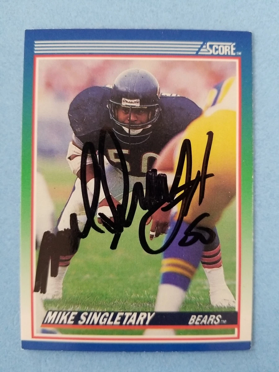 Mike Singletary Chicago Bears 1990 Score #3 Autographed Football Card | eBay
