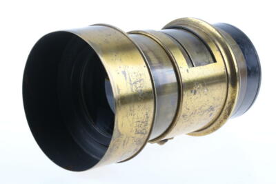 Objectif Ancien Petzval En Laiton - 200 Mm F/4 - Occasion