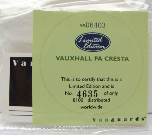 Vauxhall PA Cresta 1:43 Vanguards VA06403 MB - Picture 4 of 5