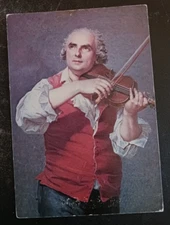 postcard art Francois Dumont portrait Louis Guene violin unposted