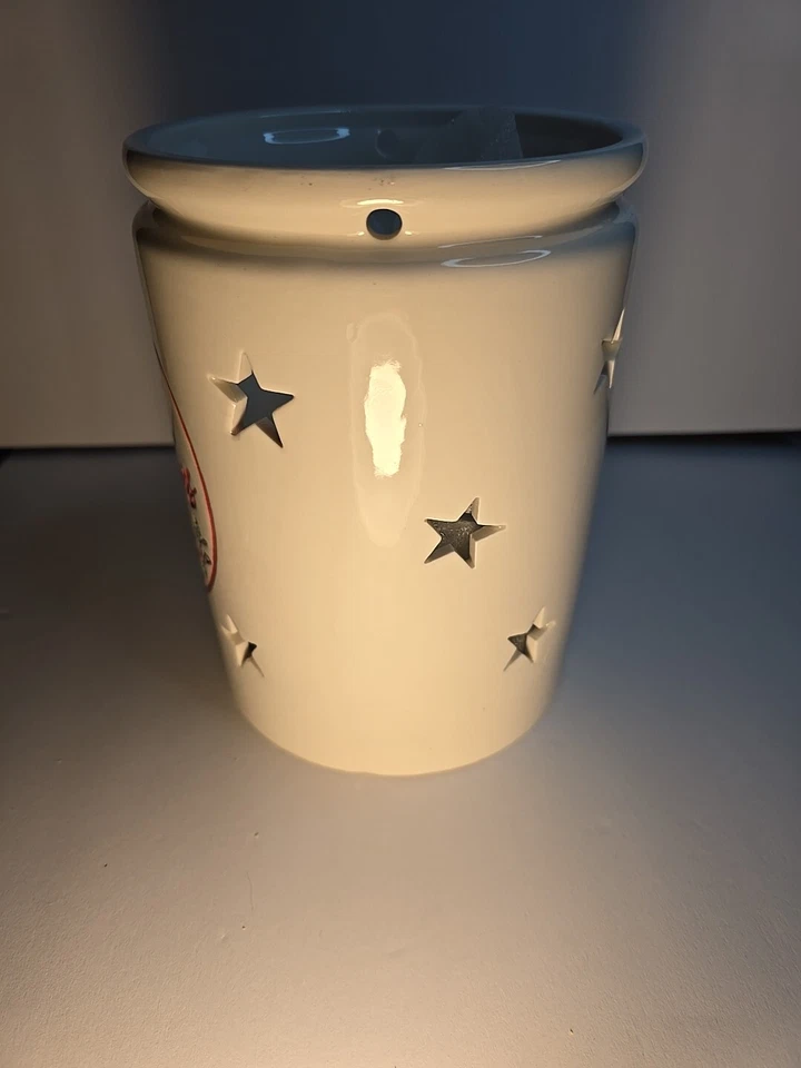 Suporte de vela Ashland lanterna de cerâmica casa de Natal 7 1/2 x 5 1/2 polegadas - Imagem 4 de 4